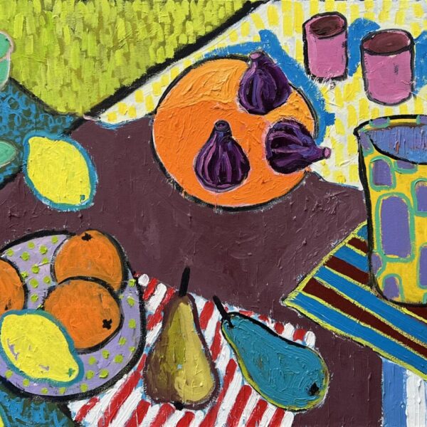 Obraz Piknik, 2020 Piknik 50x100cm Olej Na Plotnie Matisse,Gauguin,Czapski,Hockney,obraz,koloryzm,fowizm elegancki obraz do salonu