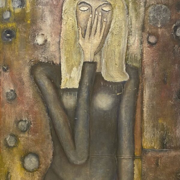 Obraz ZAWSTYDZONA, 1967 Zawstydzona kuduk,tadeusz kuduk,olej,tempera,płótno,obraz na płótnie gdzie kupic obraz