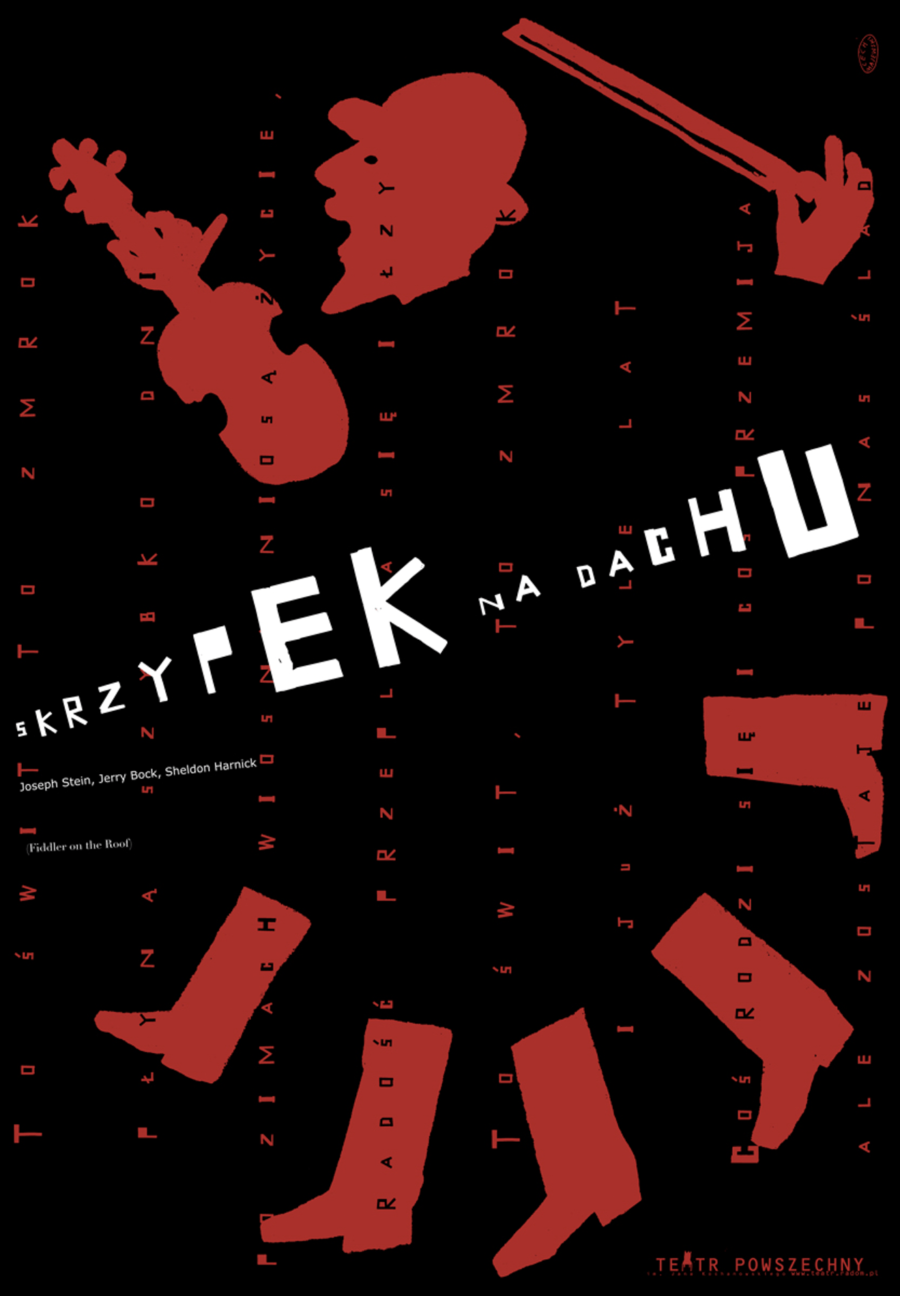 Plakat Cafe Sax, 2012 Skrzypek Na Dachu 2019