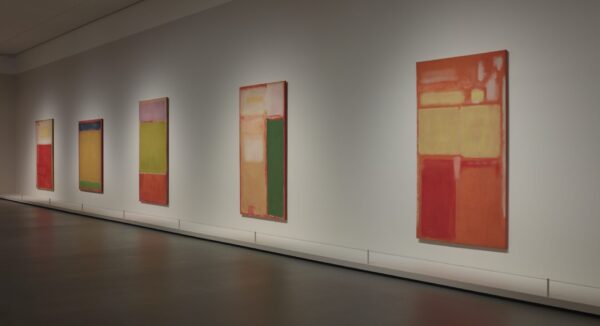 Wystawa retrospektywna Marka Rothko w Paryżu Left To Right Mark Rothkono 8 1949untitled Blue Yellow Green On Red 1954no 7 1951no 11 No 20 1949no 21 Untitled 1949 2048x1113  mark rothko dzieła