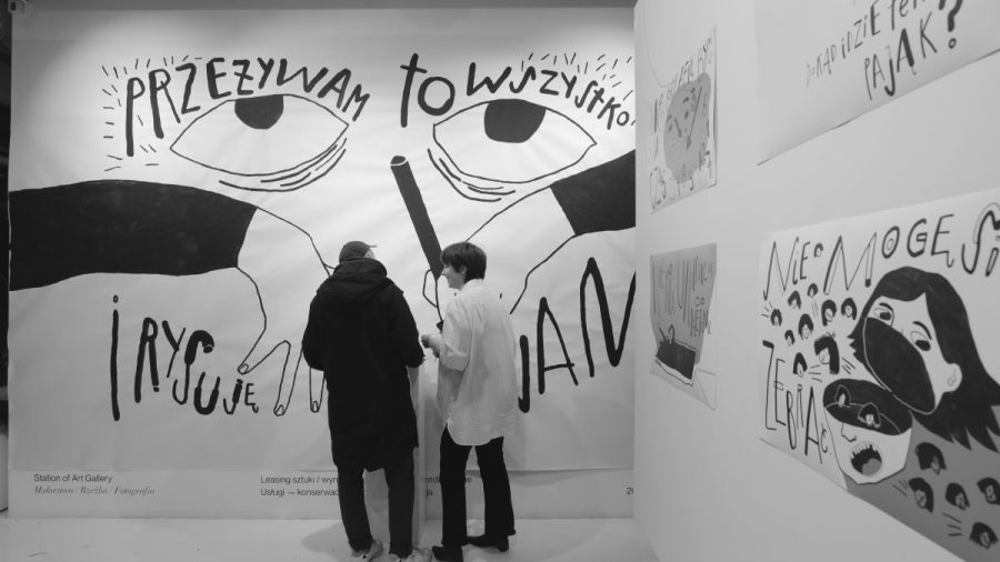 relacja z wystawy grafiki mai Żurawieckiej w ramach fundacji soa p1083234 relacja z wystawy