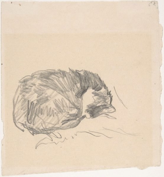 Najlepsze koty w ​​historii sztuki Edouard Manet Cat Sleeping