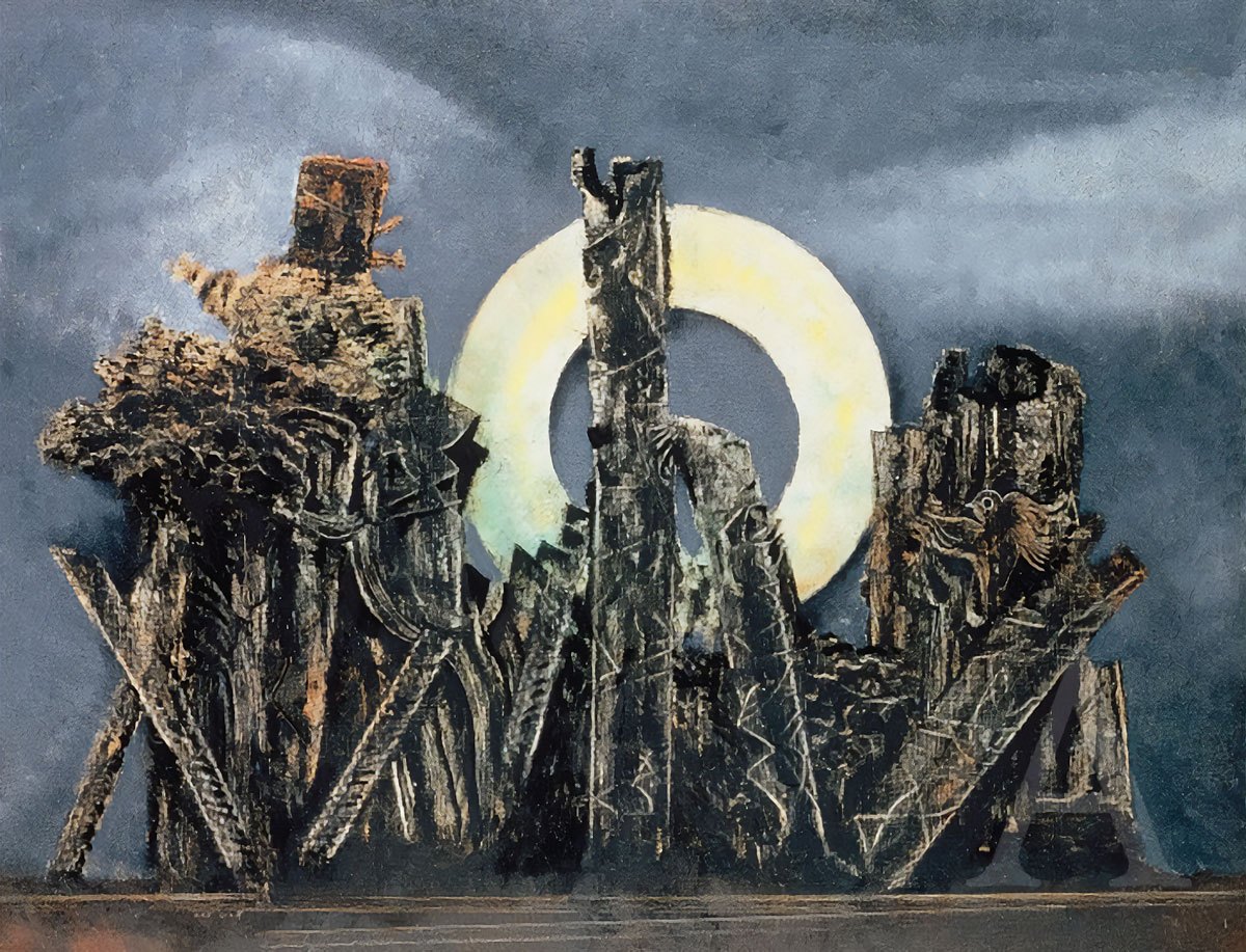 10 znanych Dzieł Sztuki Surrealistycznej, które warto zobaczyć 6 The Great Forest 1927 Max Ernst  dzieła sztuki obrazy