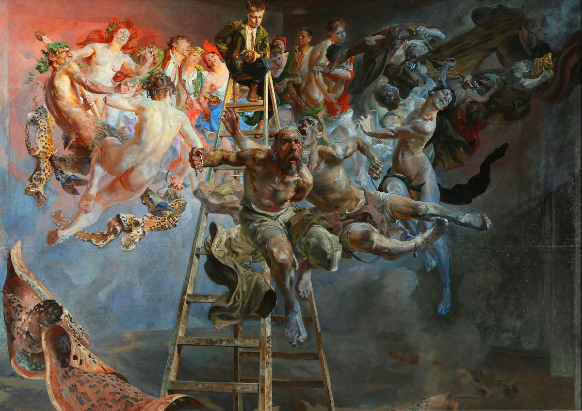 59 Słynnych Obrazów Polskich Malarzy Błędne Koło 1895 1897 Jacek Malczewski  slynne obrazy olejne