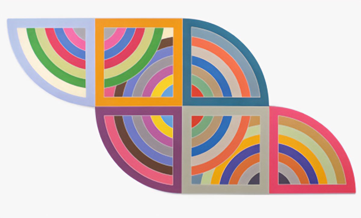 19 Rodzajów Sztuki Abstrakcyjnej: Charakterystyka i Artyści Frank Stella Harran Ii  abstrakcyjna sztuka cechy