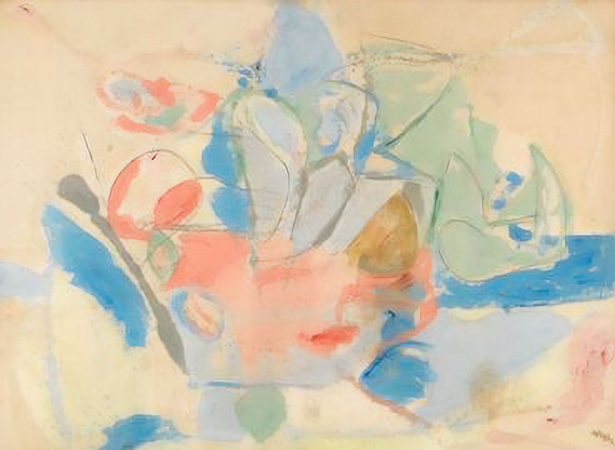 19 Rodzajów Sztuki Abstrakcyjnej: Charakterystyka i Artyści Helen Frankenthaler Góry I Morze  abstrakcyjna sztuka cechy
