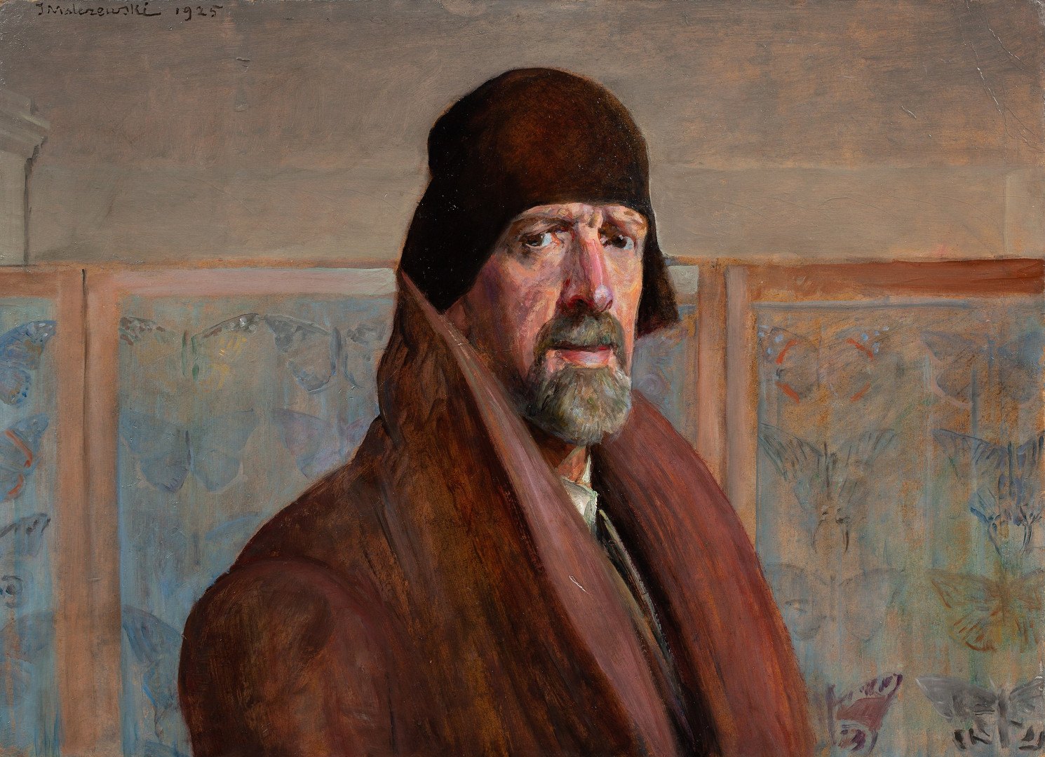 59 Słynnych Obrazów Polskich Malarzy Jacek Malczewski Autoportret 1925  slynne obrazy olejne