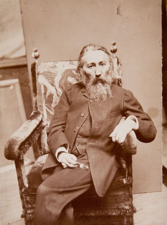 59 Słynnych Obrazów Polskich Malarzy Jan Matejko W Pracowni Siedzący W Fotelu Z Orłem W Zaplecku Juliusz Mien  slynne obrazy olejne