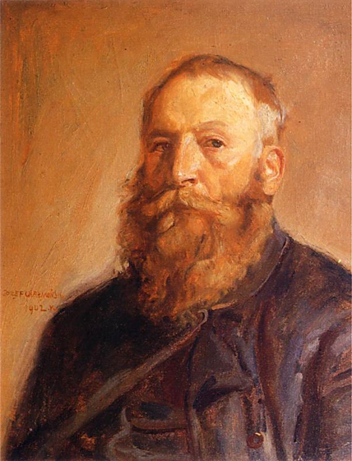 59 Słynnych Obrazów Polskich Malarzy Józef Chełmoński Autoportret 1902  slynne obrazy olejne