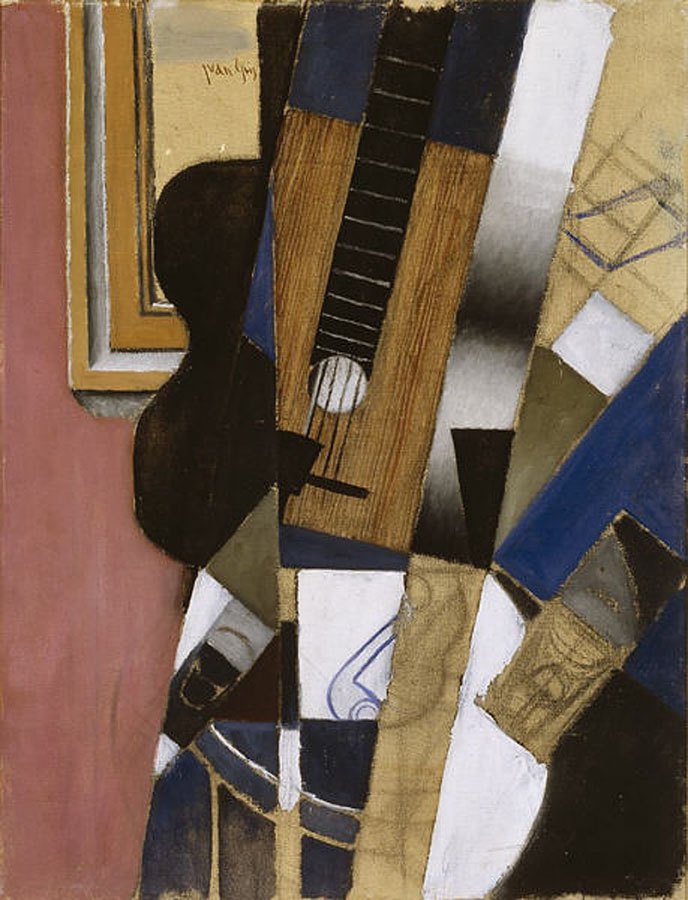 19 Rodzajów Sztuki Abstrakcyjnej: Charakterystyka i Artyści Juan Gris Gitara I Piszczałka  abstrakcyjna sztuka cechy