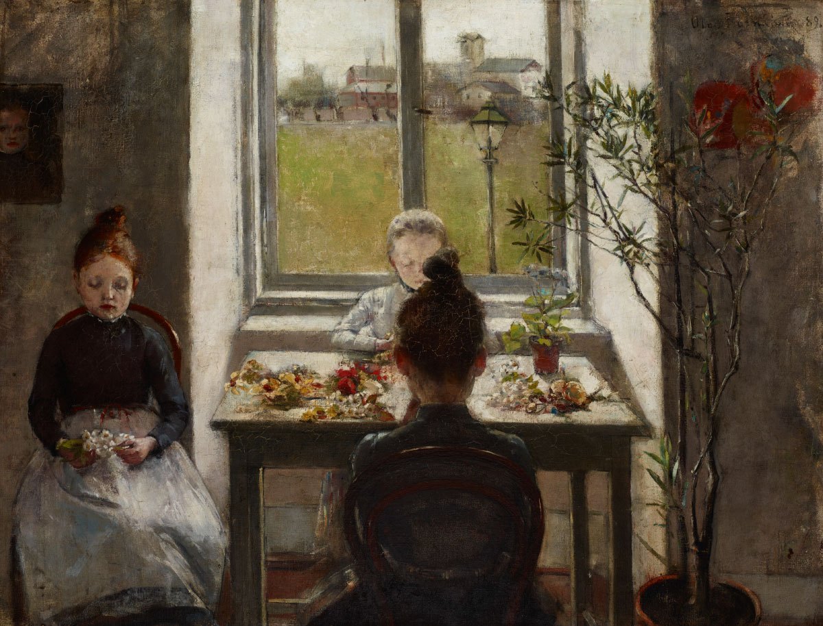 59 Słynnych Obrazów Polskich Malarzy Kwiaciarki 1889 Olga Boznańska  slynne obrazy olejne