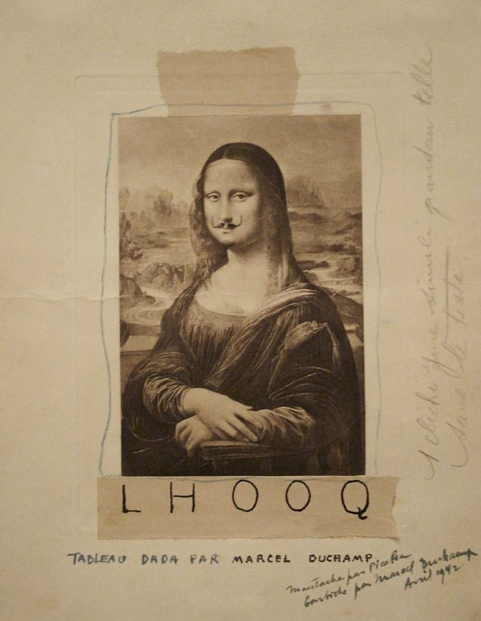 19 Rodzajów Sztuki Abstrakcyjnej: Charakterystyka i Artyści Marcel Duchamp L H O O Q  abstrakcyjna sztuka cechy