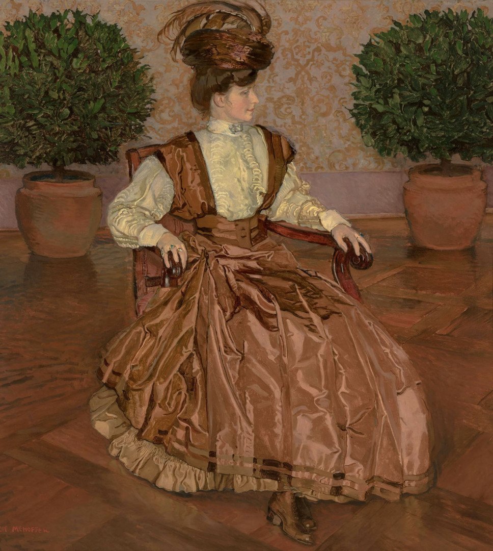 59 Słynnych Obrazów Polskich Malarzy Portret żony 1909 Józef Mehoffer  slynne obrazy olejne