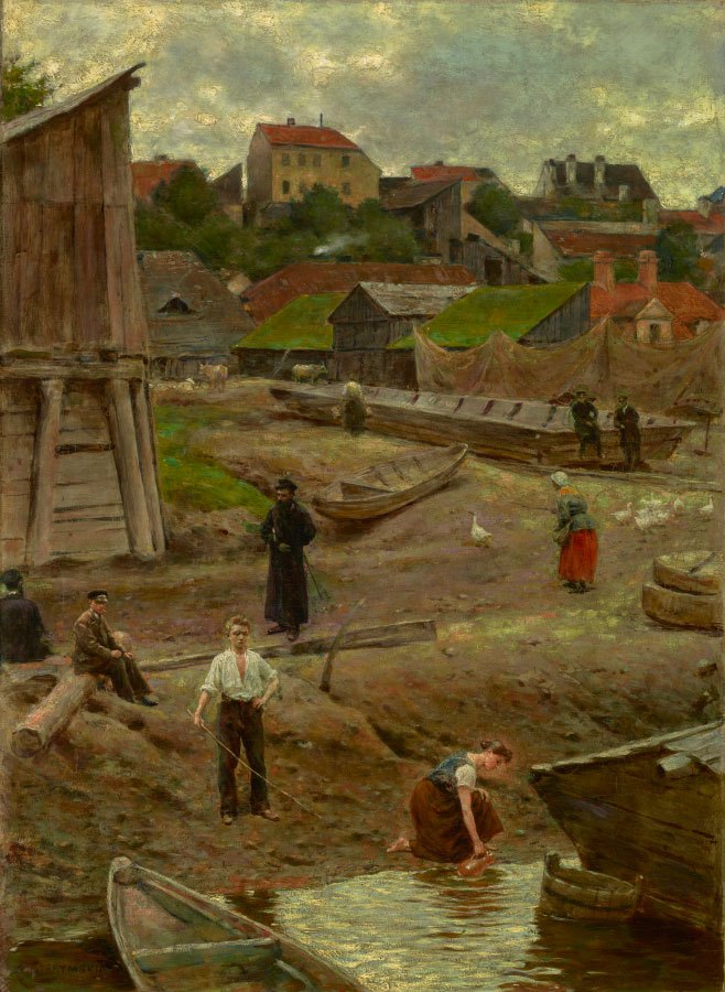 59 Słynnych Obrazów Polskich Malarzy Powiśle 1883 Aleksander Gierymski  slynne obrazy olejne