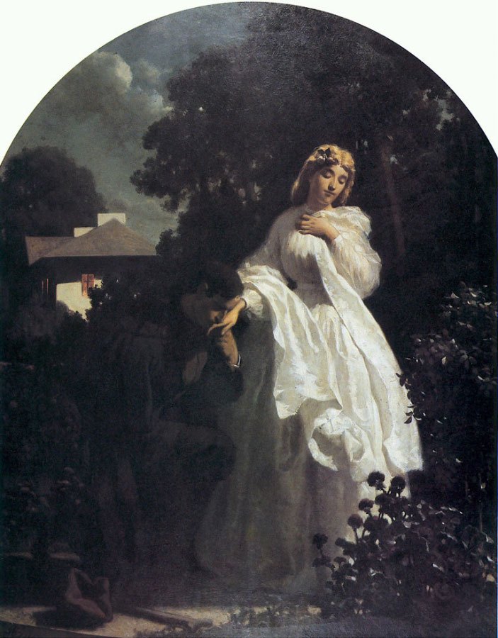 59 Słynnych Obrazów Polskich Malarzy Powitanie Powstańca 1865 Artur Grottger  slynne obrazy olejne