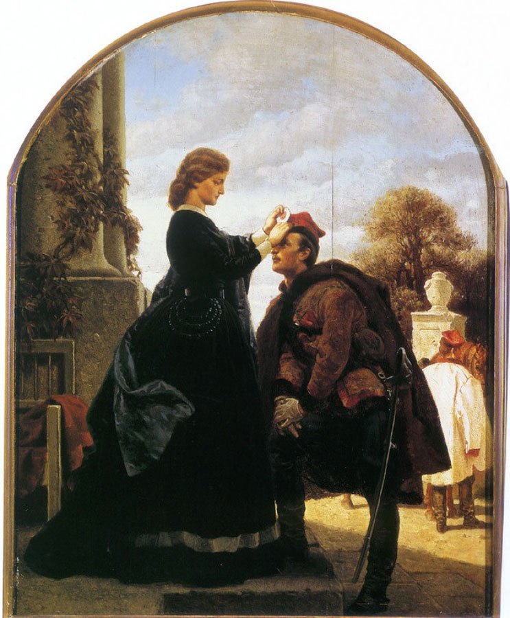 59 Słynnych Obrazów Polskich Malarzy Pożegnanie Powstańca 1866 Artur Grottger  slynne obrazy olejne