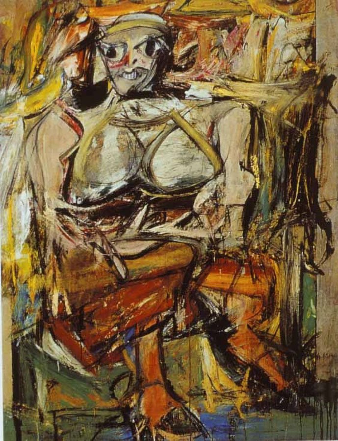 19 Rodzajów Sztuki Abstrakcyjnej: Charakterystyka i Artyści Willem De Kooning Kobieta  abstrakcyjna sztuka cechy