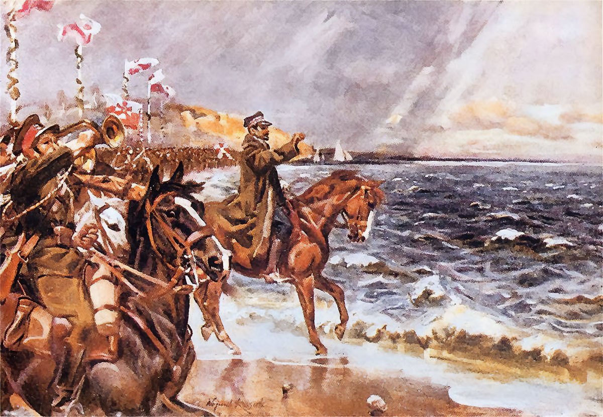 59 Słynnych Obrazów Polskich Malarzy Zaślubiny Polski Z Morzem 1931  slynne obrazy olejne