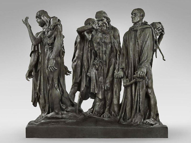 34 najsłynniejsze rzeźby wszech czasów 12 The Burghers Of Calais August Rodin  najsłynniejsze rzeźby