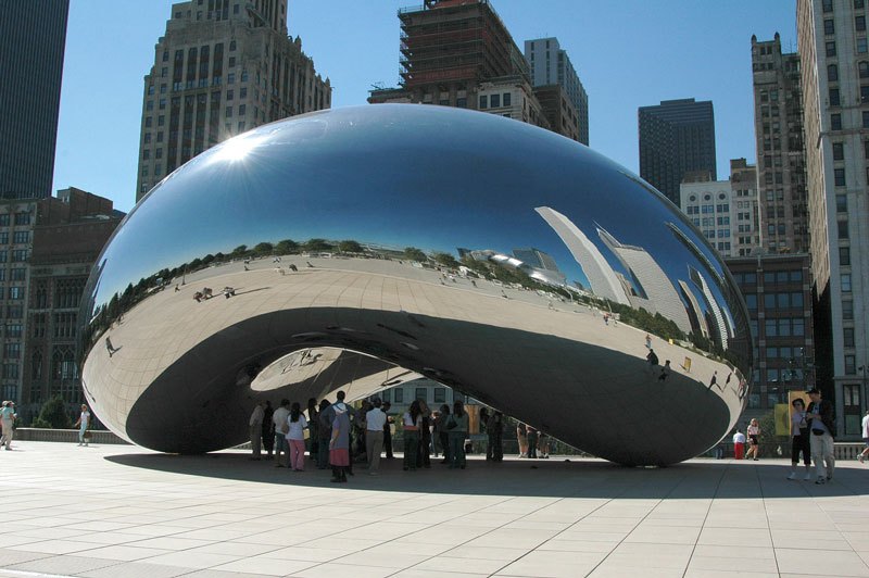 34 najsłynniejsze rzeźby wszech czasów 18 The Cloud Gate Aka The Bean Chicago  najsłynniejsze rzeźby