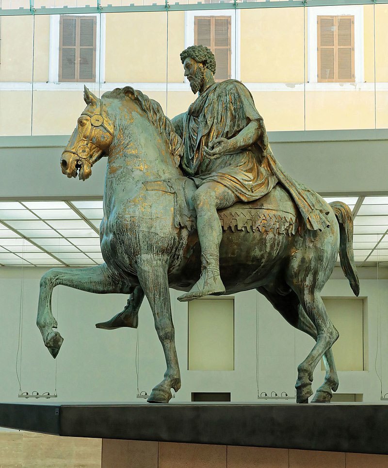 34 najsłynniejsze rzeźby wszech czasów 20 Equestrian Statue Of Marcus Aurelias  najsłynniejsze rzeźby