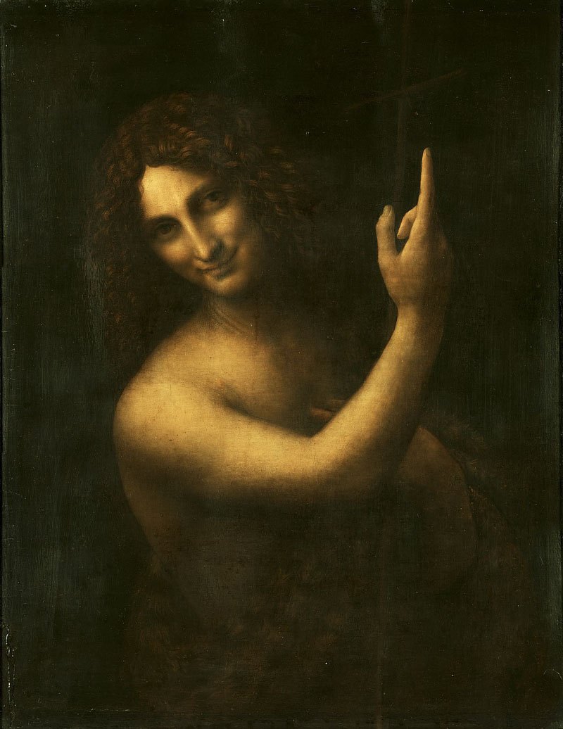 Saint John the Baptist autorstwa Leonarda da Vinci Leonardo Da Vinci Saint John The Baptist 2