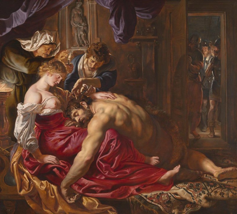 Ikonografia w historii sztuki - definicja, historia i przykłady Peter Paul Rubens Samson And Delilah  ikonografia co to jest