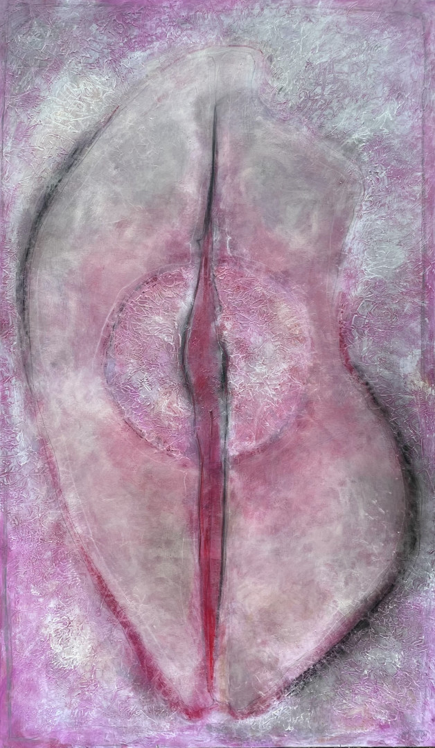Obraz Akt Owoc Kobiecości 2024 Akt Owoc Kobiecosci Act The Fruit Of Femininity 170x100 2024 Acrylicmix Media On Canvas