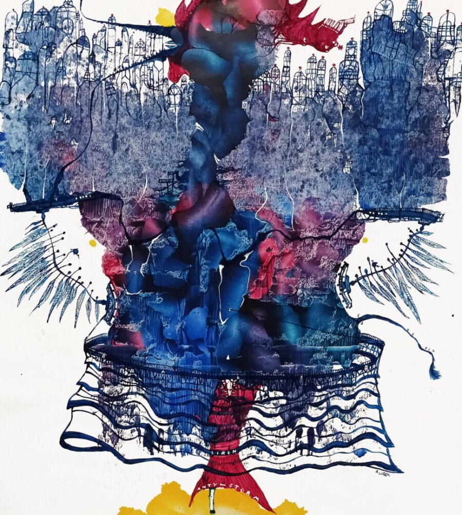 Obraz Tłumy II, 2023 Andrzej Ciolek Tlumy Ii 100x85cm Olej Na Plotnie 2023